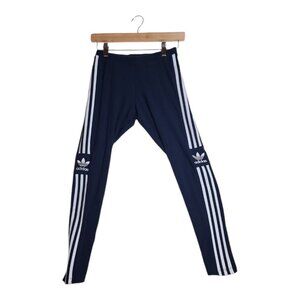 Adidas Womens Striped Pants size‎ Small Blue/White